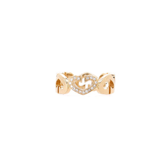 Cartier C Heart de Cartier Ring 18K Yellow Gold with Diamonds