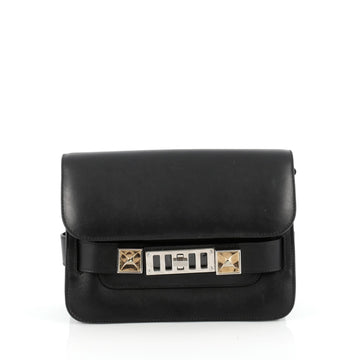 Proenza Schouler PS11 Crossbody Bag Leather Medium Black 1751606