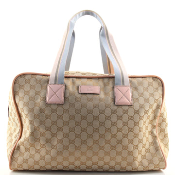 Gucci Web Carry On Duffle Bag GG Canvas Medium