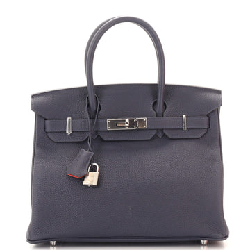 Hermes Birkin Handbag Verso Togo with Palladium Hardware 30