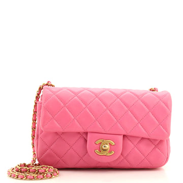 Chanel Pearl Crush Flap Bag Quilted Lambskin Mini