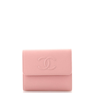 Chanel Timeless Trifold Wallet Leather Compact