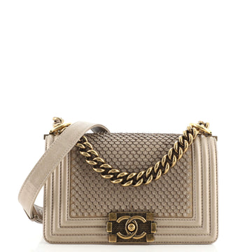 Chanel Boy Flap Bag Scaled Lambskin Small