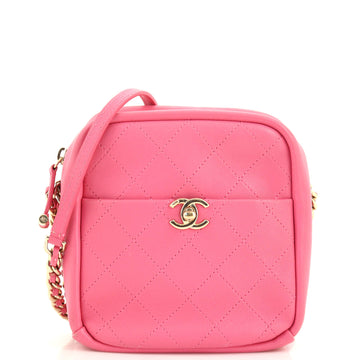 Chanel Casual Trip Camera Case Quilted Lambskin North South