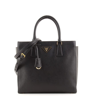 Prada Convertible Open Tote Saffiano Leather Small