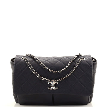 Chanel Natural Beauty Split Pocket Flap Bag Quilted Caviar