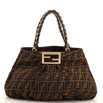 Fendi Mia Tote Zucca Canvas Large