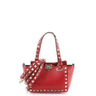 Valentino Garavani Rockstud Tote Soft Leather Micro