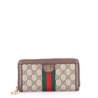 Gucci Ophidia Zip Around Wallet GG Coated Canvas