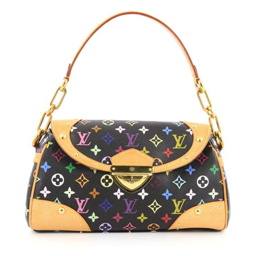 Louis Vuitton Beverly Handbag Monogram Multicolor MM Black