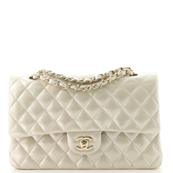 Chanel Classic Double Flap Bag Quilted Iridescent Lambskin 1752271