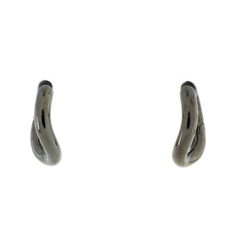Balenciaga Loop Hoop Earrings Metal