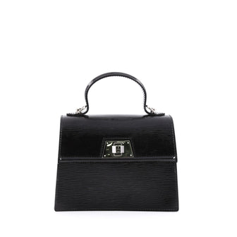 Louis Vuitton Sevigne Handbag Electric EPI Leather PM Black