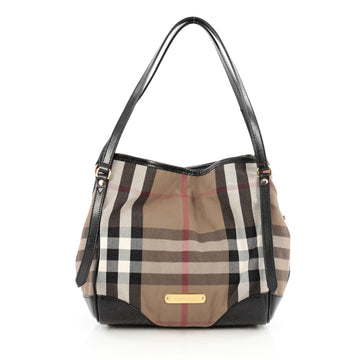 Burberry Canterbury Tote House Check Canvas Small black