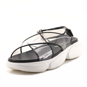 Prada Women's Slingback Sandals PVC and Rubber