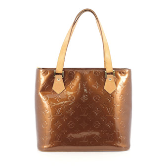Louis Vuitton Houston Handbag Monogram Vernis Brown 1754702