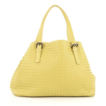 Bottega Veneta A-Shape Tote Intrecciato Nappa Large Yellow