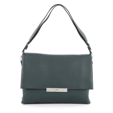 Celine Blade Shoulder Bag Leather Green