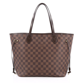 Louis Vuitton Neverfull Tote Damier MM brown