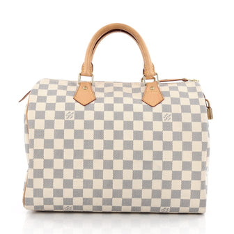Louis Vuitton Speedy Handbag Damier 30 white