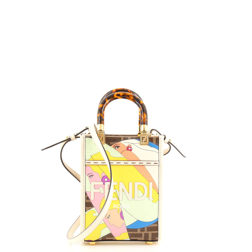 Fendi Zucca Coated Canvas Shopping Tote