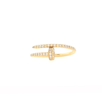 Cartier Juste un Clou Paved Ring 18K Yellow Gold with Diamonds Small