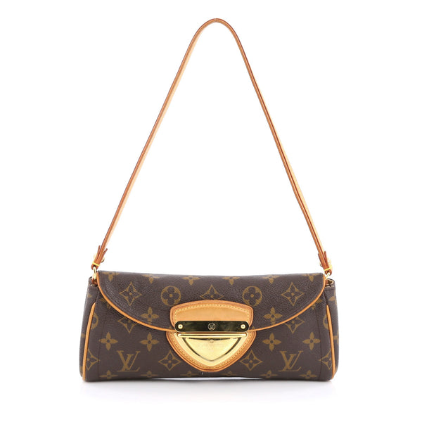 Louis+Vuitton+Beverly+Clutch+Brown+Canvas for sale online
