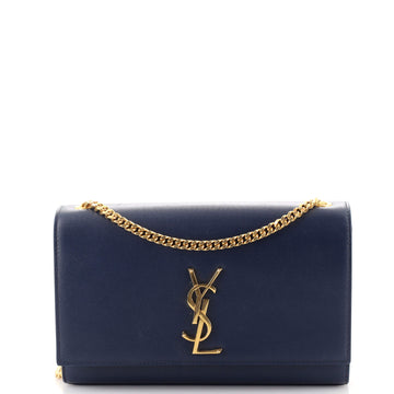 Saint Laurent Classic Monogram Crossbody Bag Grainy Leather Medium