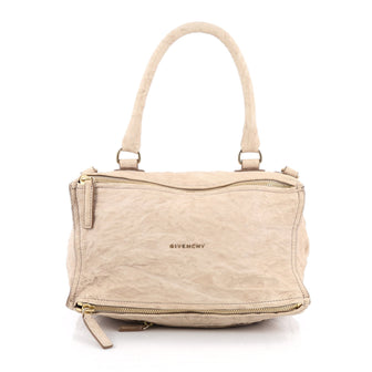 Givenchy Pandora Bag Distressed Leather Medium White