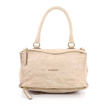 Givenchy Pandora Bag Distressed Leather Medium White