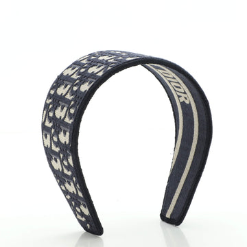 Christian Dior D-Oblique Headband Oblique Canvas