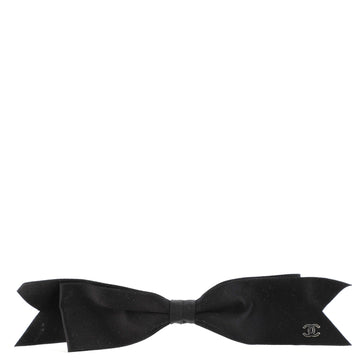 Chanel Bow Hair Barrette Satin