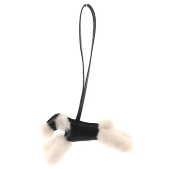 Hermes Budy Bag Charm Shearling and Leather