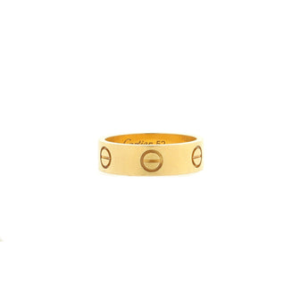 Cartier Love Band Ring 18K Yellow Gold