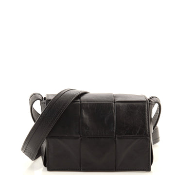 Bottega Veneta Cassette Crossbody Bag Maxi Intrecciato Leather Extra Mini