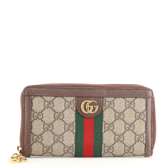 Gucci Ophidia Zip Around Wallet GG Coated Canvas