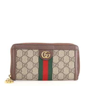Gucci Ophidia Zip Around Wallet GG Coated Canvas