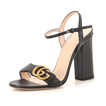 Gucci Women's Marmont Block Heel Sandal Leather