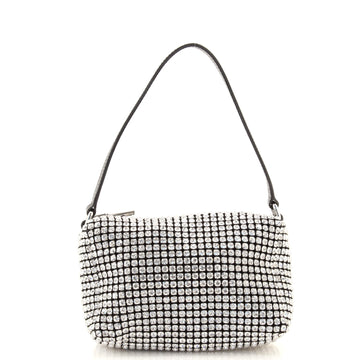 Alexander Wang Wangloc Pouch Rhinestone Embellished Mesh Mini