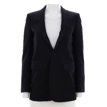 Saint Laurent Women's Single Breasted Blazer Silk