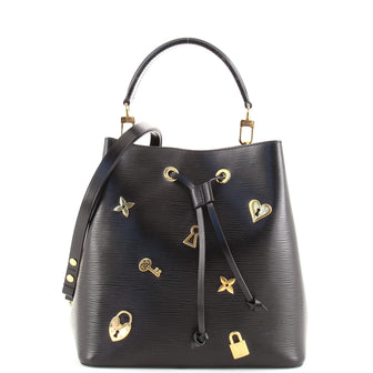 Louis Vuitton NeoNoe Handbag Love Lock Epi Leather