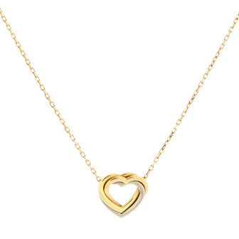 Cartier Trinity Heart Pendant Necklace 18K Tricolor Gold