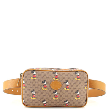Gucci Disney Mickey Mouse Belt Bag Printed Mini GG Coated Canvas Small