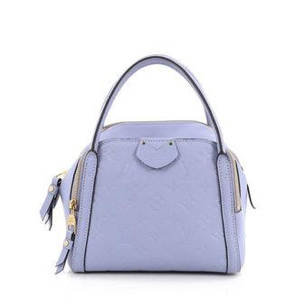 Louis Vuitton Marais Handbag Monogram Empreinte Leather BB blue