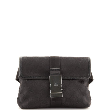 Gucci Buckle Waist Bag GG Canvas Small