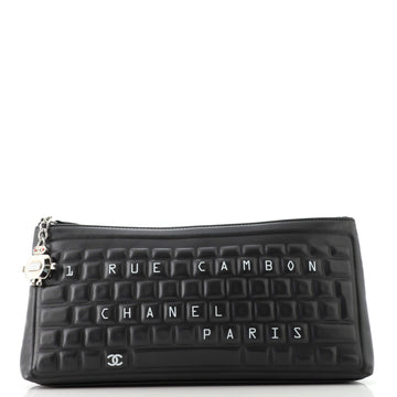 Chanel Keyboard Zip Pouch Calfskin