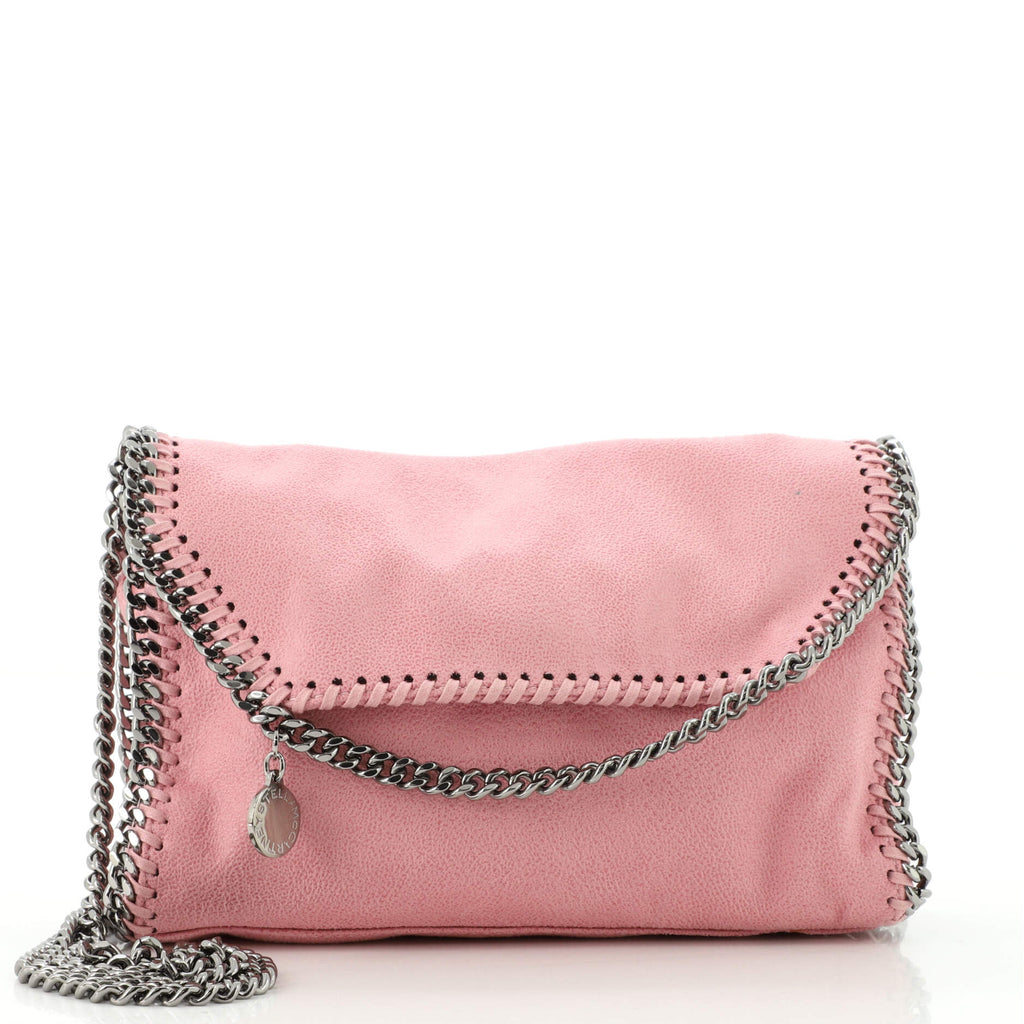 Stella McCartney Falabella Clutch on Chain Shaggy Deer Pink 1760111