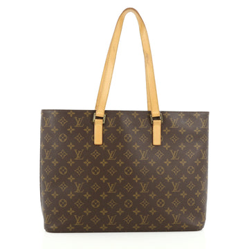 Louis Vuitton Luco Handbag Monogram Canvas Brown