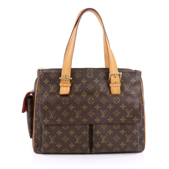 Louis Vuitton Multipli Cite Handbag Monogram Canvas Brown