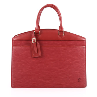 Louis Vuitton Riviera Handbag Epi Leather Red